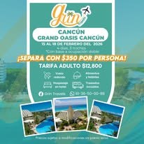Paquete Grand Oasis Cancún Grin Travels